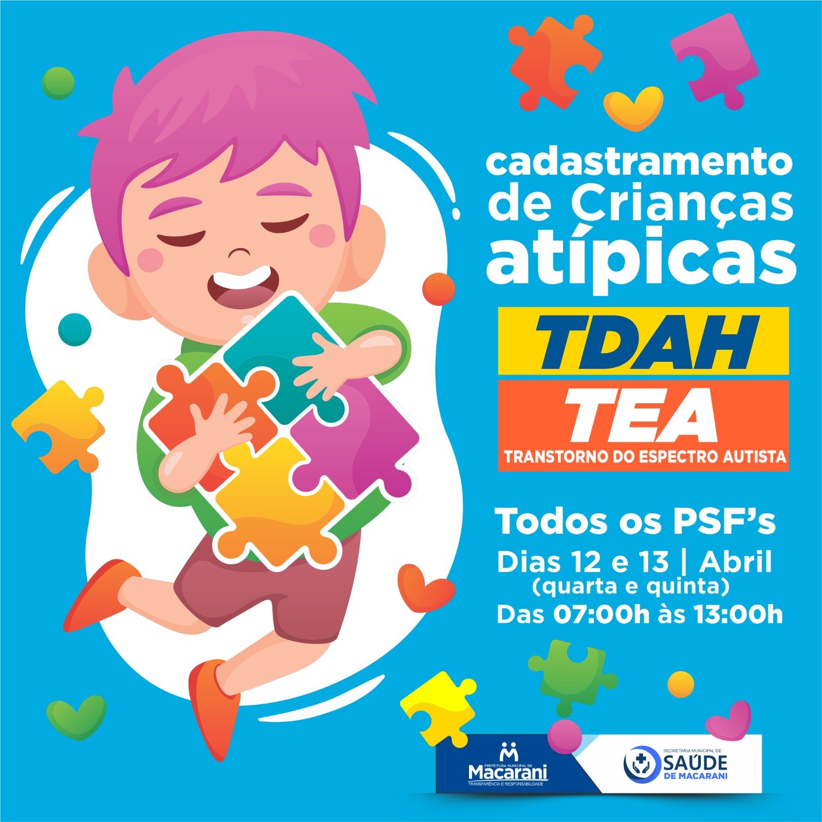 Tea Psf IMORTANTE – PSF’s realizarão em Macarani cadastramento de crianças ...