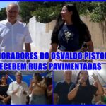 EM CLIMA DE FESTA – Prefeita Selma Souto entregou aos moradores ruas pavimentadas do Osvaldo Pistola.